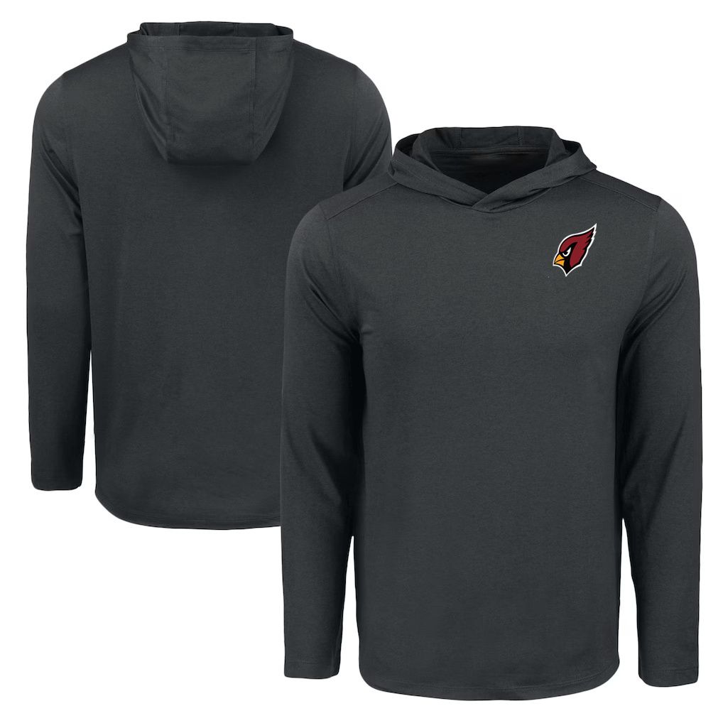 Men 2026 NFL Arizona Cardinals Hooded long sleeved T-shirt black 06
